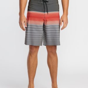 All Day Stripe Pro Performance 20 Boardshorts - Sunset